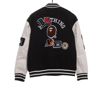 BAPE graphic baseball jacket 02
