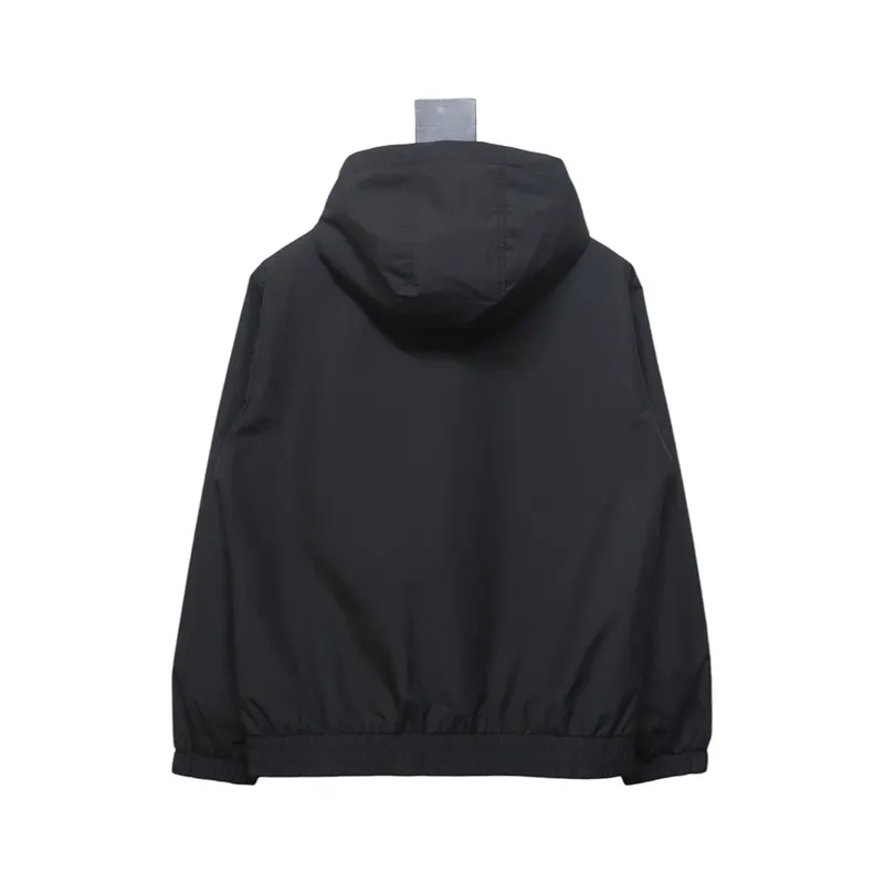 Burberry Arm Warhorse Logo Hooded Jacket Plus Cotton Dark Green/Black