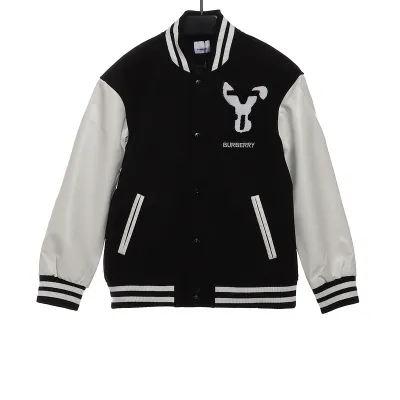 Burberry baseball jacket black 01