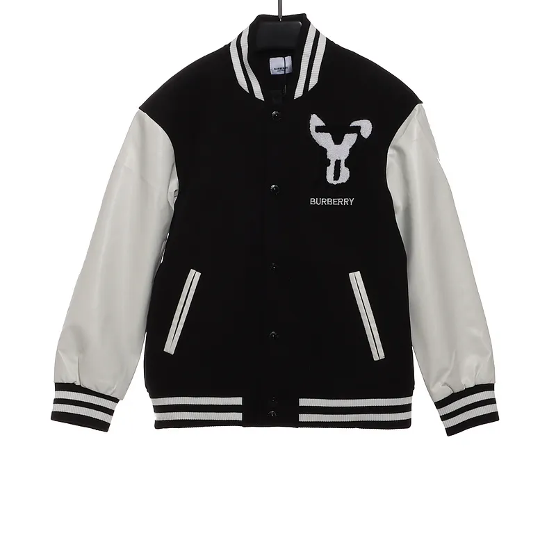 Burberry baseball jacket black