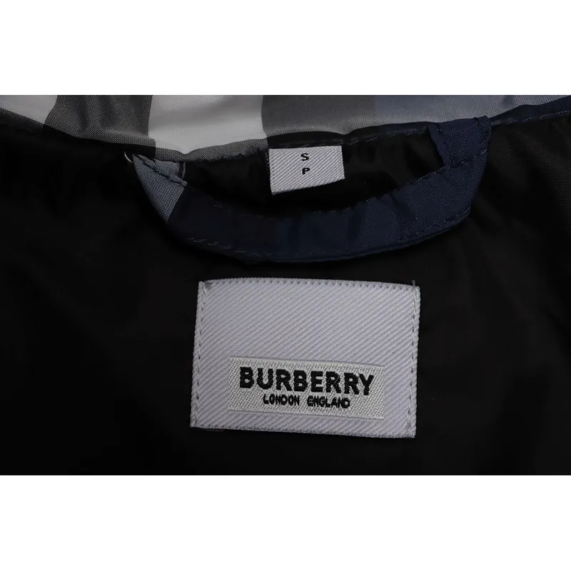 Burberry Blue Check Classic Down Jacket