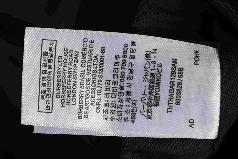 Burberry Blue Check Classic Down Jacket