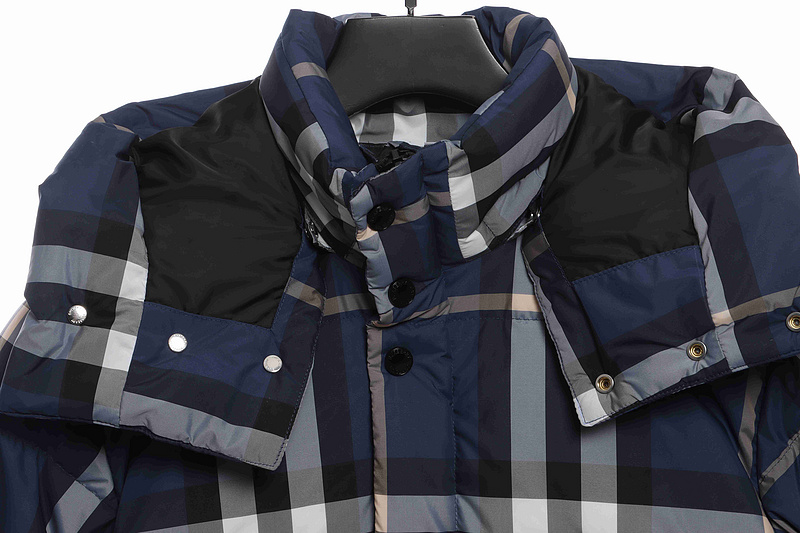 Burberry Blue Check Classic Down Jacket
