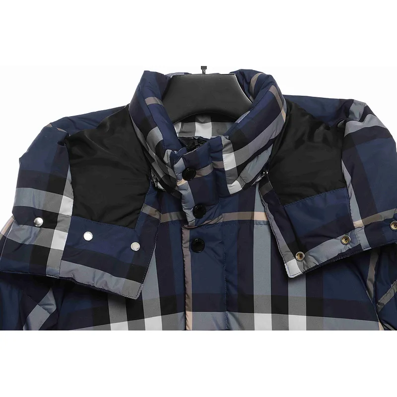 Burberry Blue Check Classic Down Jacket