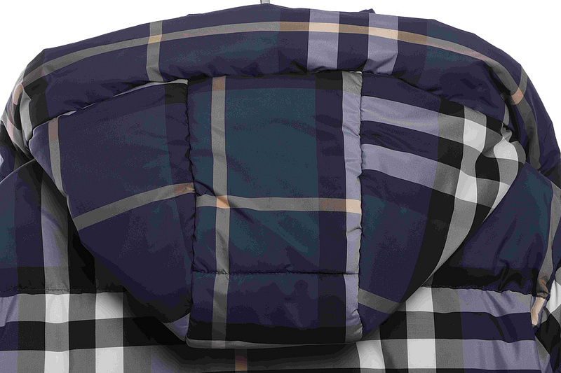 Burberry Blue Check Classic Down Jacket