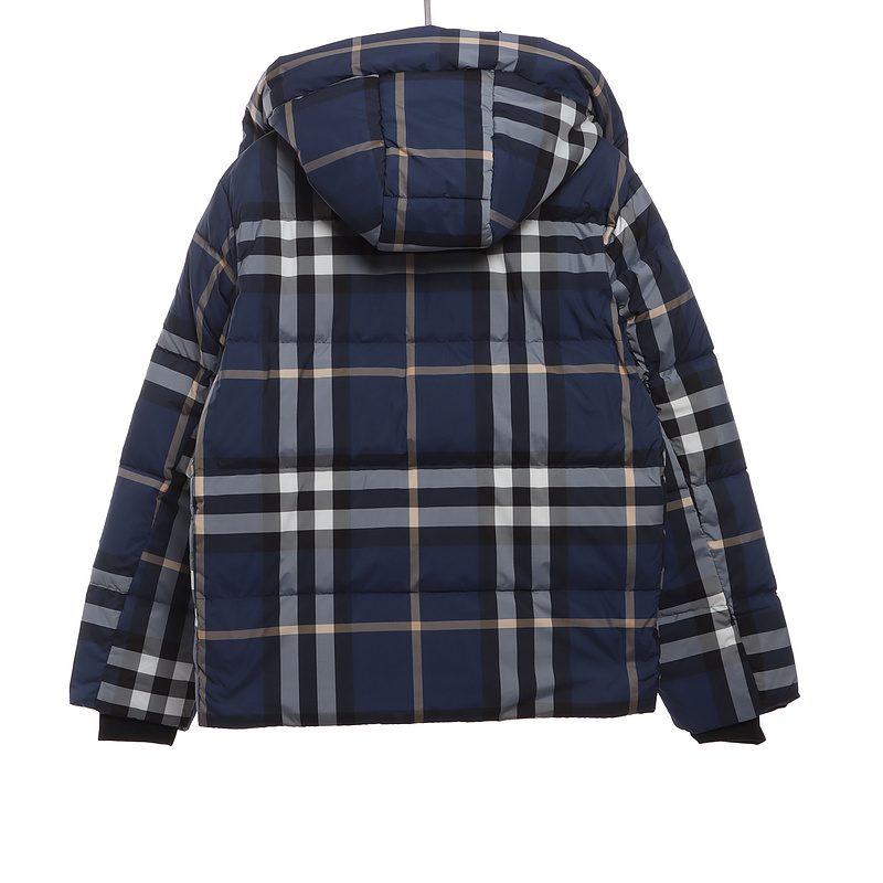 Burberry Blue Check Classic Down Jacket