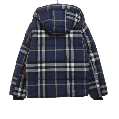 Burberry Blue Check Classic Down Jacket 02