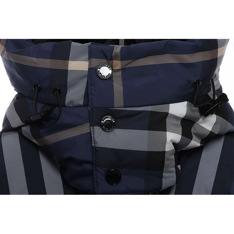 Burberry Blue Check Classic Down Jacket
