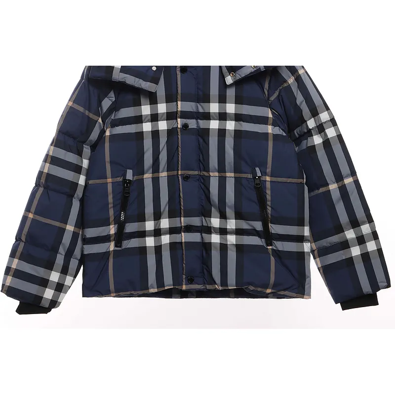 Burberry Blue Check Classic Down Jacket