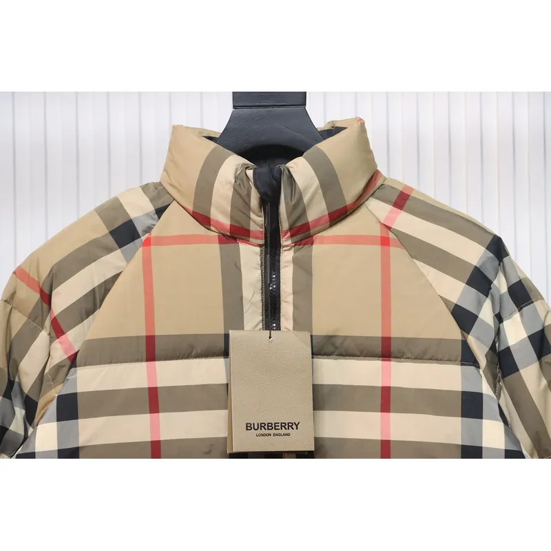 Burberry Classic Check Short Down Jacket
