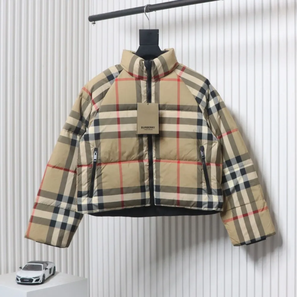 Burberry Classic Check Short Down Jacket