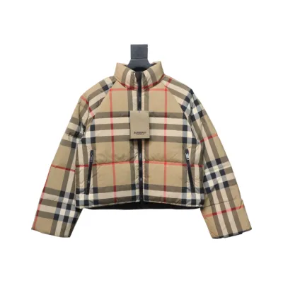 Burberry Classic Check Short Down Jacket 01