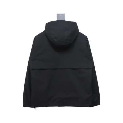 Burberry Fake chest pocket embroidered warhorse plus cotton hooded jacket 02