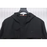 Burberry Fake chest pocket embroidered warhorse plus cotton hooded jacket