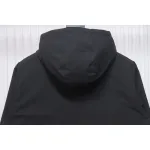 Burberry Fake chest pocket embroidered warhorse plus cotton hooded jacket