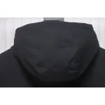 Burberry Fake chest pocket embroidered warhorse plus cotton hooded jacket