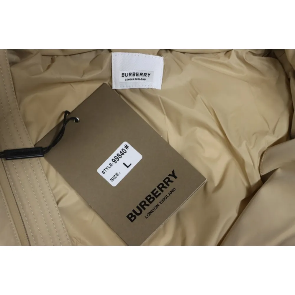 Burberry hooded down jacket Beige/Black