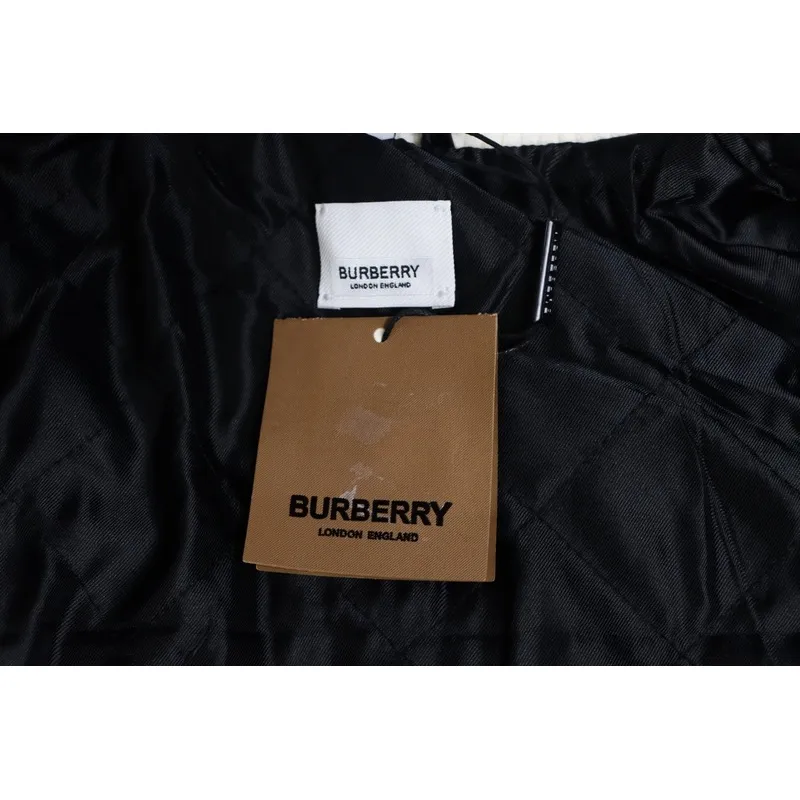 Burberry grey patchwork baseball jacket