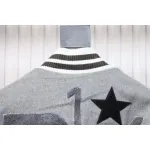 Burberry grey patchwork baseball jacket