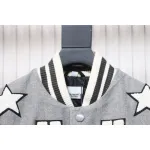 Burberry grey patchwork baseball jacket