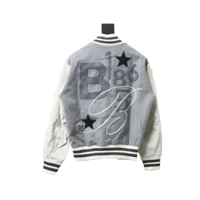 Burberry grey patchwork baseball jacket 02