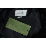Gucci 22ss red and green ribbon down jacket