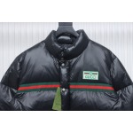 Gucci 22ss red and green ribbon down jacket