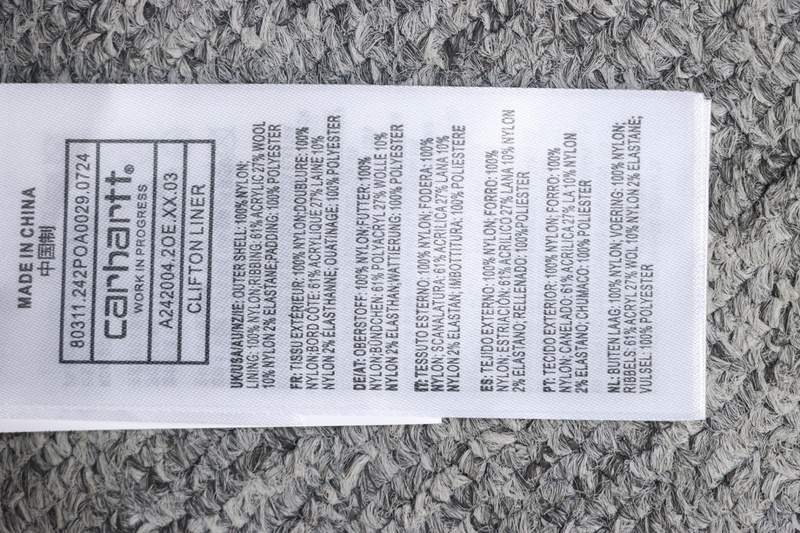 Carhartt stand collar thin cotton jacket