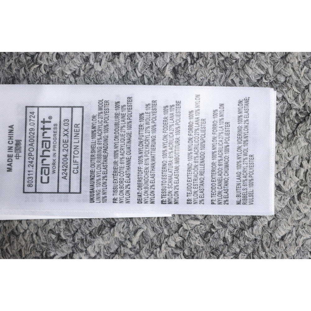 Carhartt stand collar thin cotton jacket