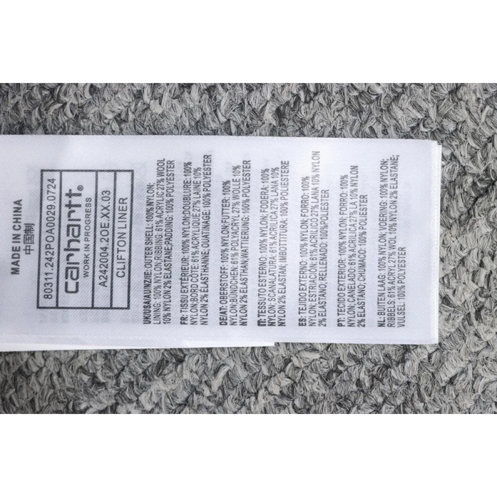 Carhartt stand collar thin cotton jacket