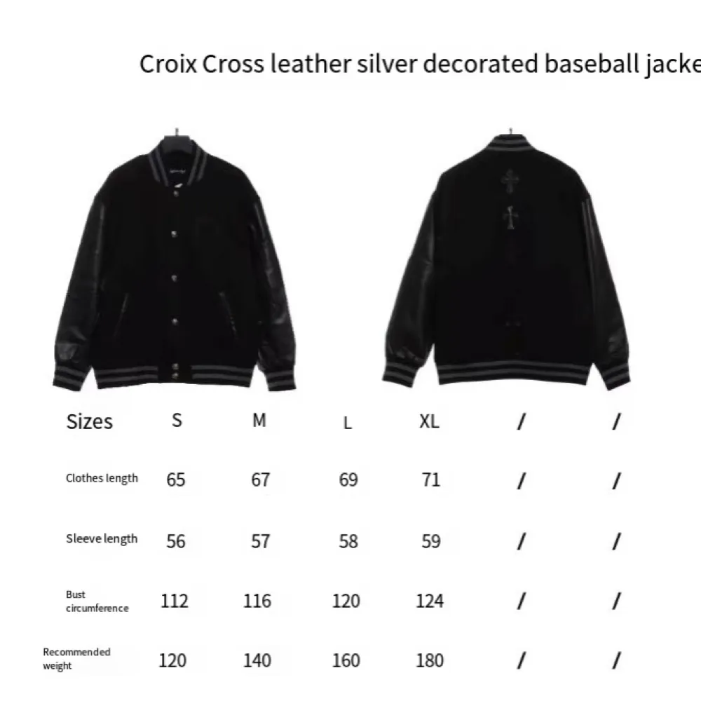 Chrome Hearts Cross Baseball Jacket