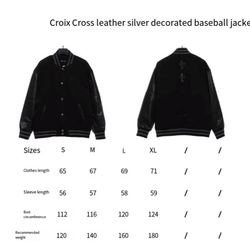 Chrome Hearts Cross Baseball Jacket