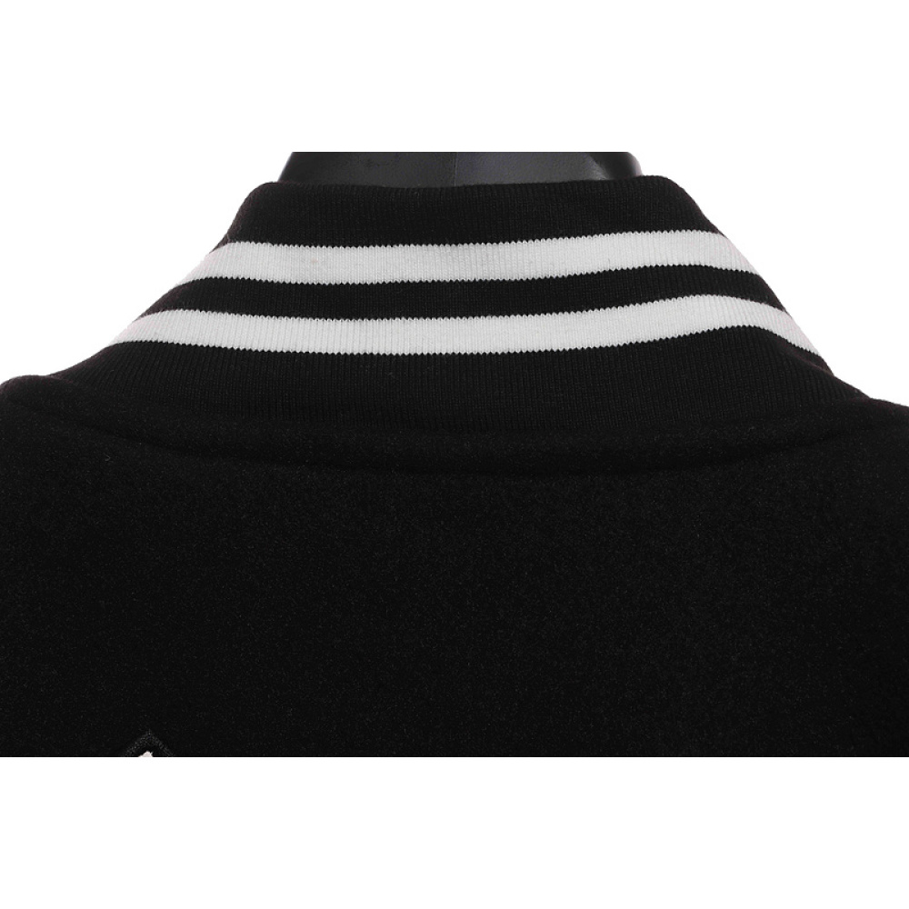 Chrome Hearts Classic Horseshoe Lambskin Baseball Jacket