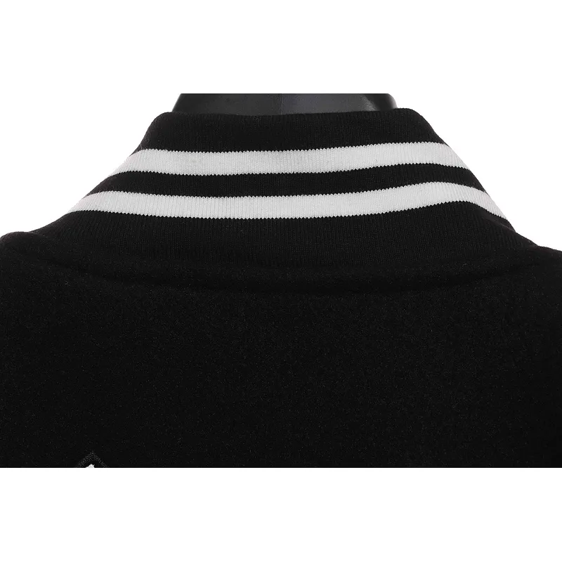 Chrome Hearts Classic Horseshoe Lambskin Baseball Jacket