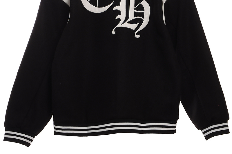 Chrome Hearts Classic Horseshoe Lambskin Baseball Jacket