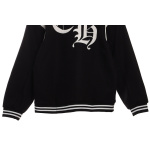 Chrome Hearts Classic Horseshoe Lambskin Baseball Jacket