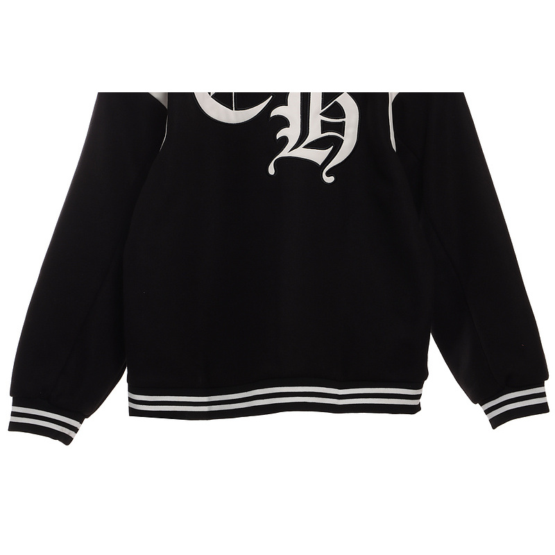 Chrome Hearts Classic Horseshoe Lambskin Baseball Jacket