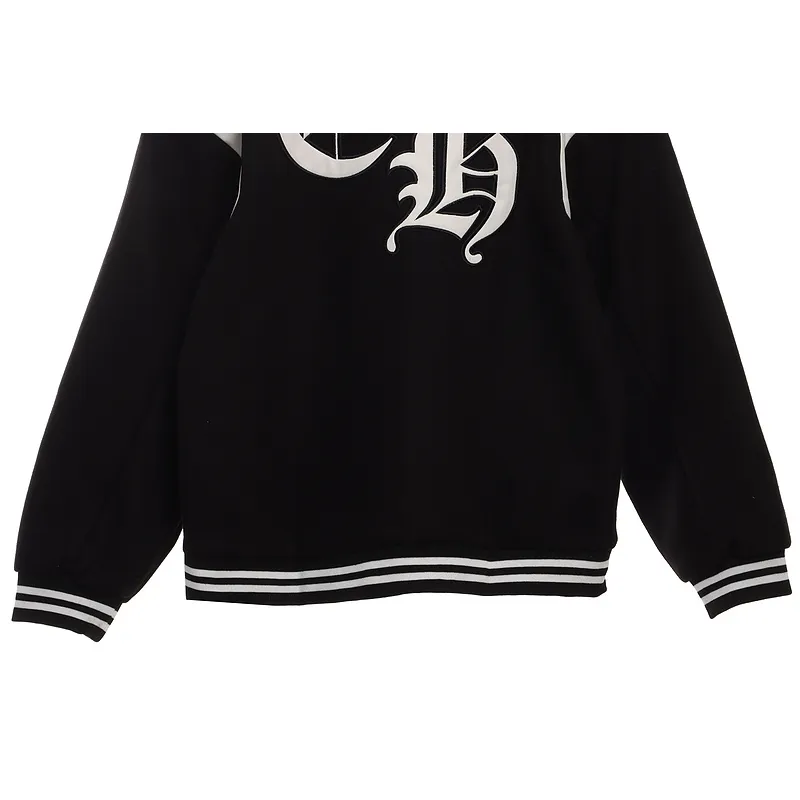 Chrome Hearts Classic Horseshoe Lambskin Baseball Jacket