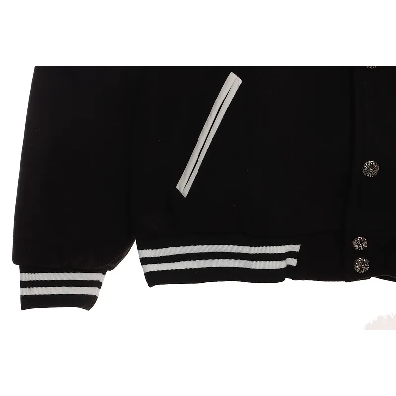Chrome Hearts Classic Horseshoe Lambskin Baseball Jacket