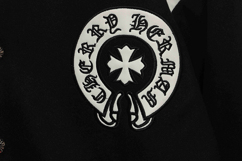 Chrome Hearts Classic Horseshoe Lambskin Baseball Jacket