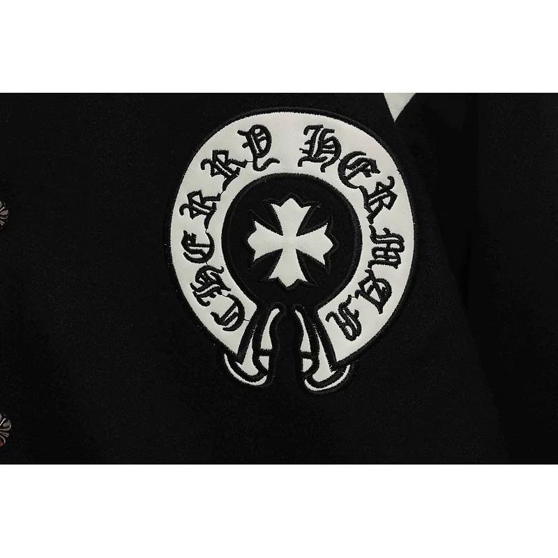 Chrome Hearts Classic Horseshoe Lambskin Baseball Jacket