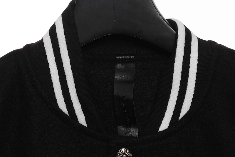 Chrome Hearts Classic Horseshoe Lambskin Baseball Jacket