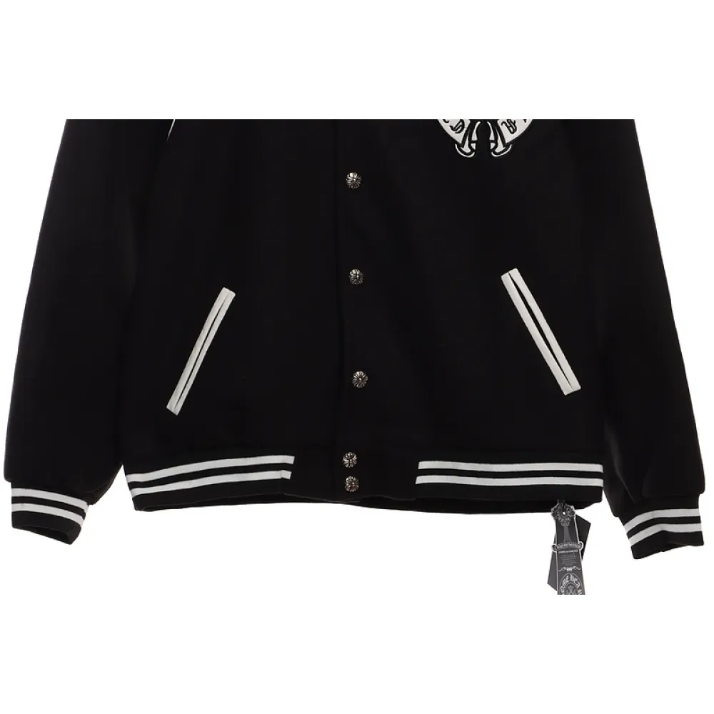 Chrome Hearts Classic Horseshoe Lambskin Baseball Jacket