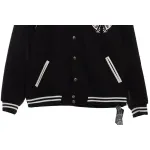 Chrome Hearts Classic Horseshoe Lambskin Baseball Jacket