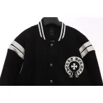 Chrome Hearts Classic Horseshoe Lambskin Baseball Jacket