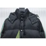 Gucci red and green ribbon down jacket