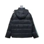 Gucci red and green ribbon down jacket