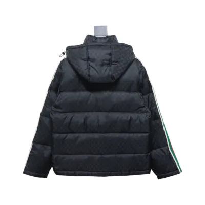 Gucci red and green ribbon down jacket 02