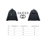 Gucci red and green ribbon down jacket