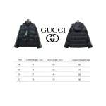 Gucci red and green ribbon down jacket